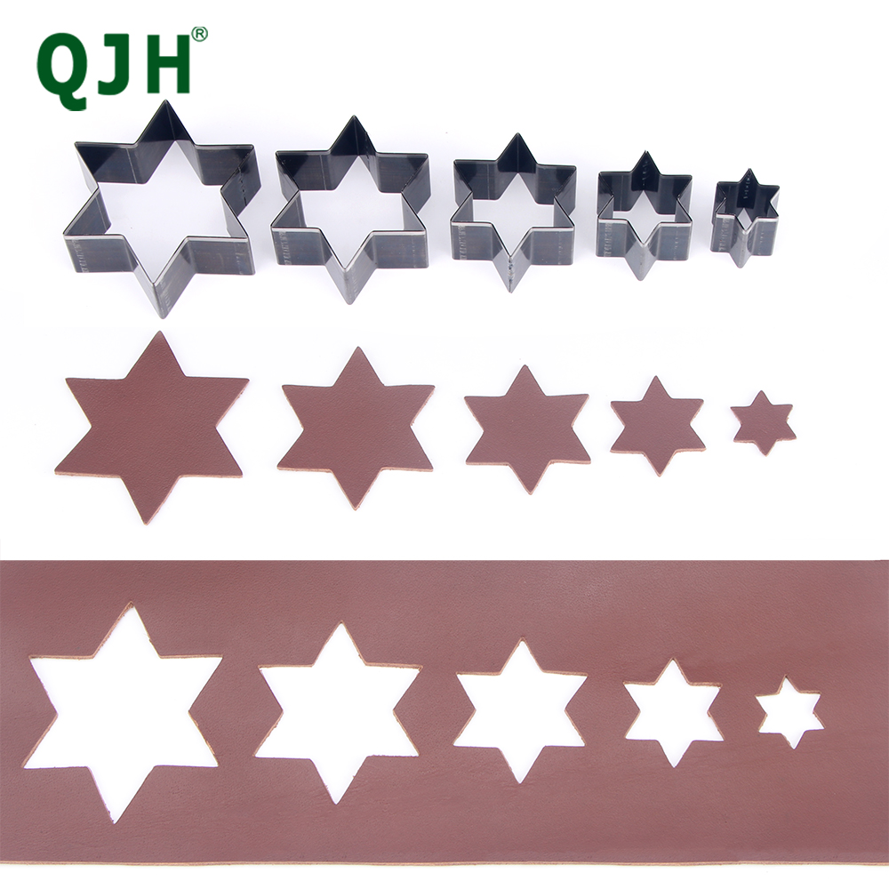 Leatherwork Punching Tool - Qjh 5pcs sechseckige Leders chneidform Hohl