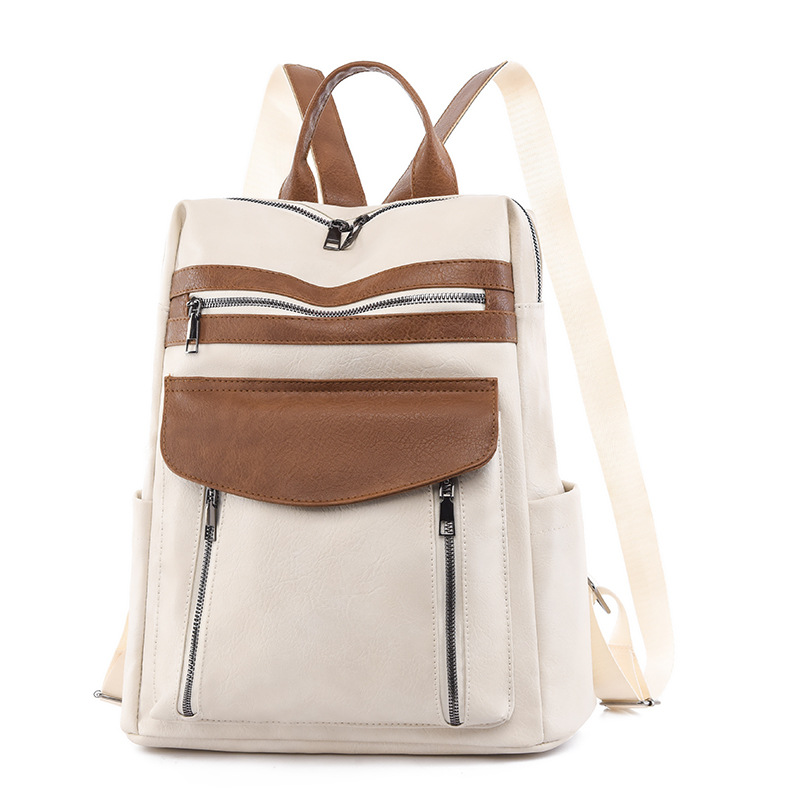 Leather Work Womens Backpack - Neue Ankunft Leder Laptop PU Rucksack
