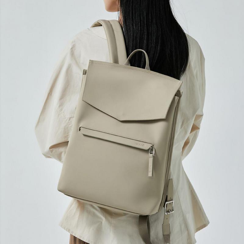 Leather Work Womens Backpack - Mode Neue Japanische Und Koreanische Einfache