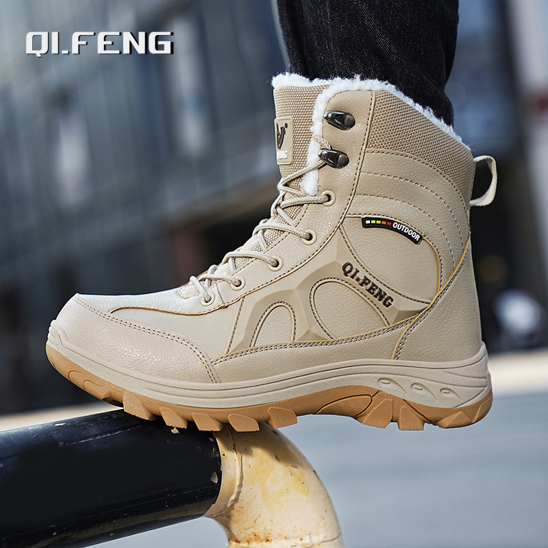 Leatherwork Training - Neue Männer Winter Outdoor Wanderschuhe plus