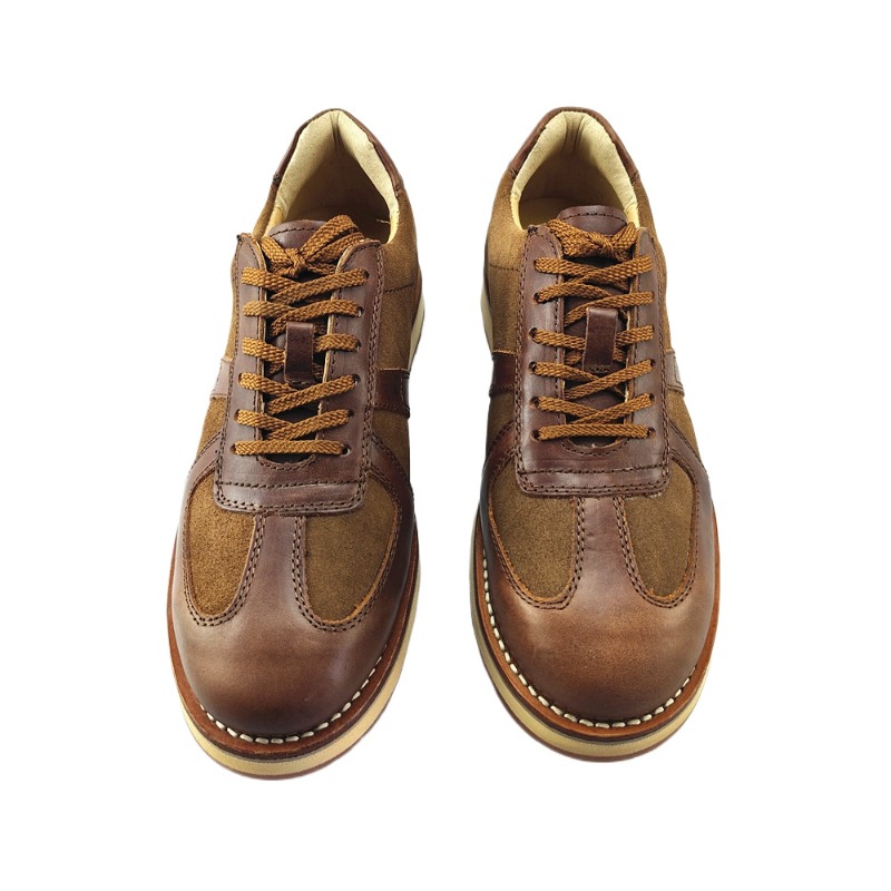 Leatherwork Training - Handgefertigte Vintage Herren-Arbeitsschuhe aus Echtleder mit