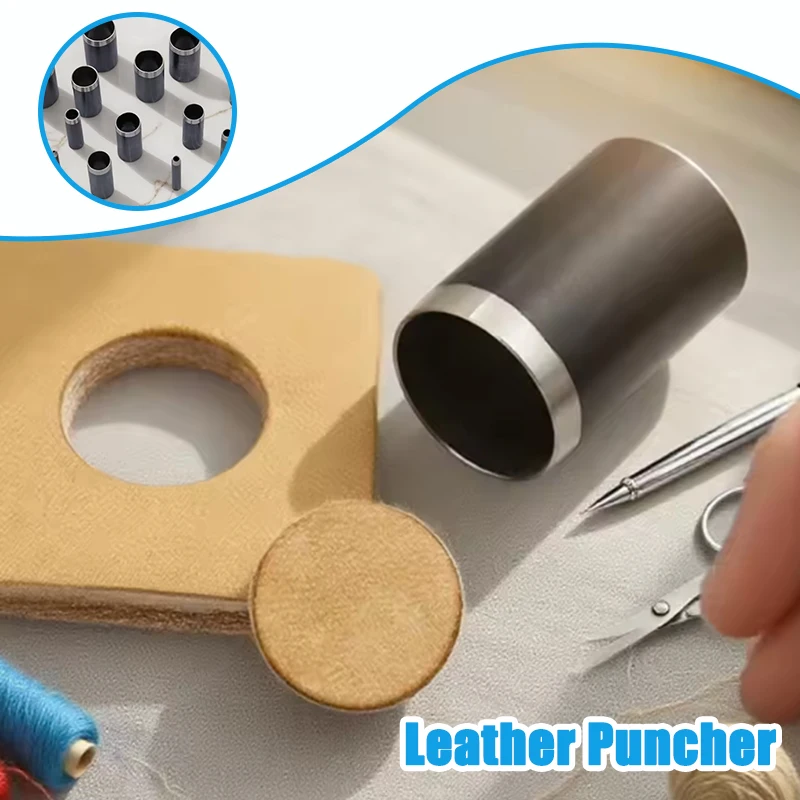 Leatherwork Punching Tool - Runder Lederlocher in 15 Größen, langlebige