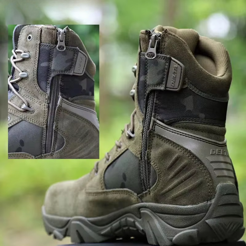 Leatherwork Training - Klettern Outdoor Herren Arbeitssicherheitsstiefel Camouflage Wüstenstiefel