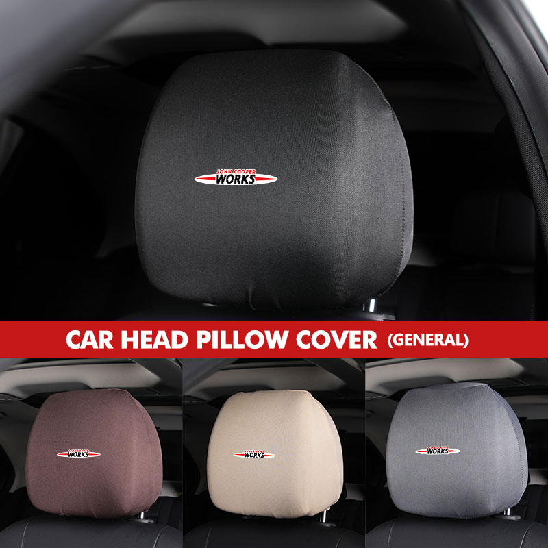 Leather Work For Car - Für MINI Autositz-Kopfstützenbezug Sitz-Nackenkissen Schutzkissen John