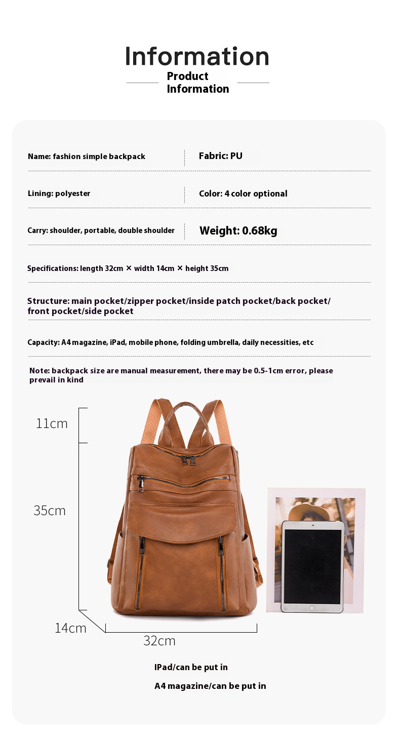 Neue Ankunft Leder Laptop PU R – Leather Work Womens Backpack Bewertung und Preis