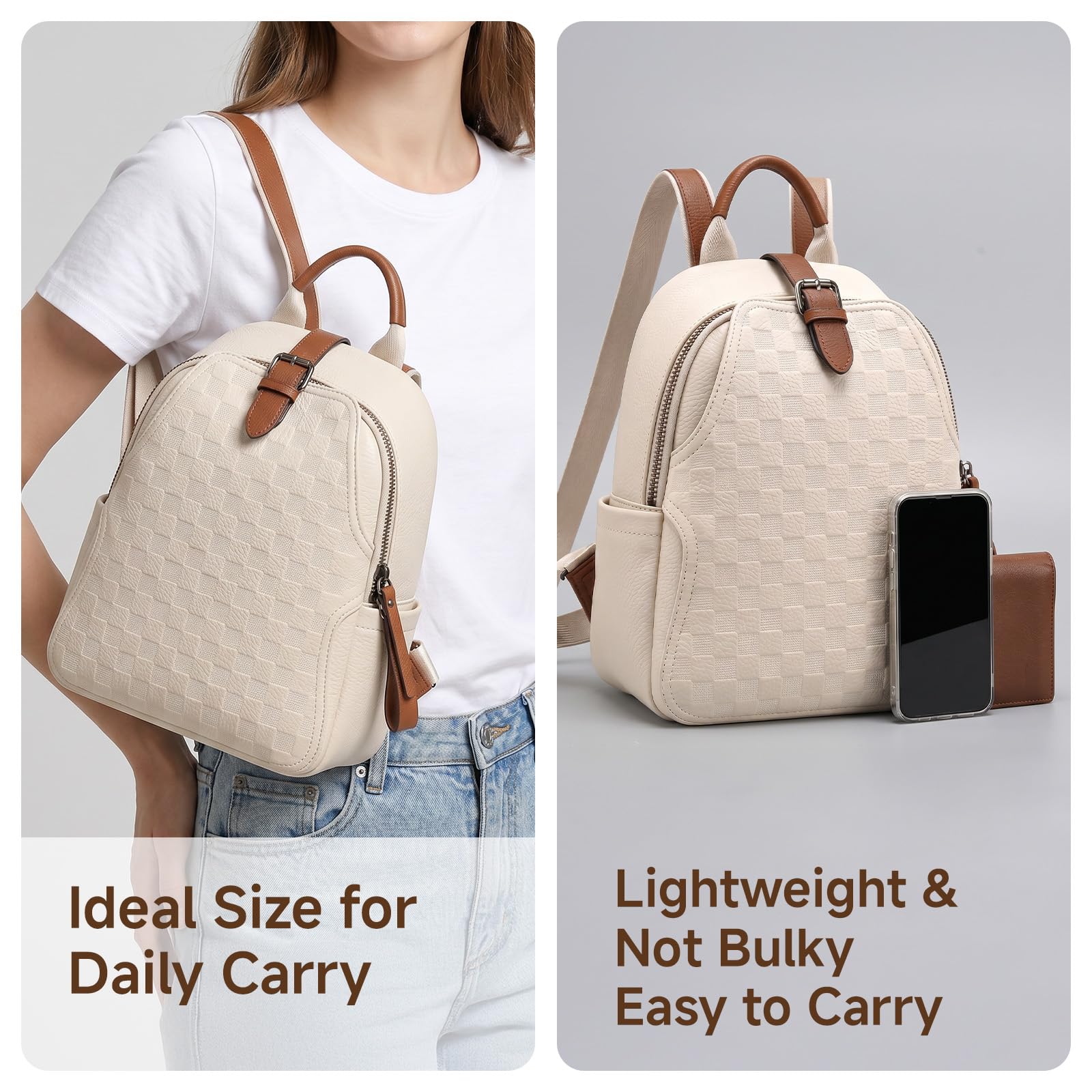 Damen-Rucksack aus geprägtem k – Leather Work Womens Backpack Bewertung und Preis
