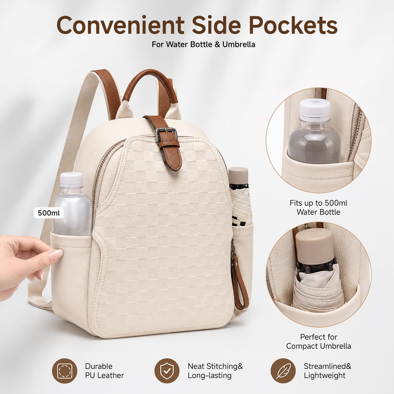Damen-Rucksack aus geprägtem k – Leather Work Womens Backpack Bewertung und Preis