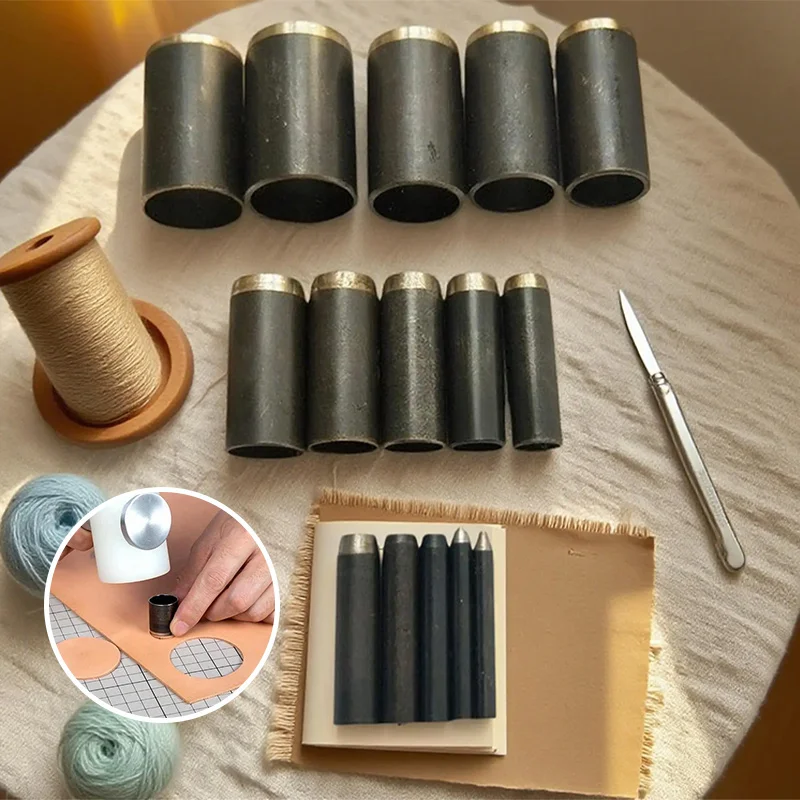 Runder Lederlocher in 15 Größe – Leatherwork Punching Tool Bewertung und Preis